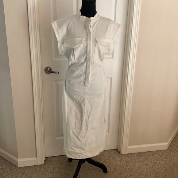 en saison white denim dress En Saison Women's Denim Dresses